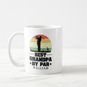 Retro Best Grandpa By Par Golf    Grandparents day Coffee Mug