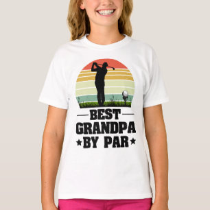 Retro Best Grandpa By Par Golf    Grandparents day T-Shirt