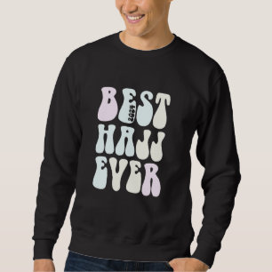 Retro BEST HAJJ EVER 2024 Crew Memories Hadj Group Sweatshirt