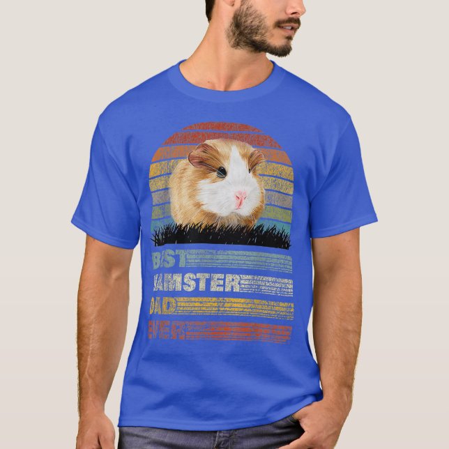 Retro Best Hamster Dad Ever Animals Lover T-Shirt (Front)