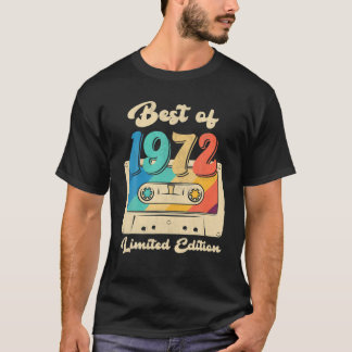 Retro Best Of 1972 Cassette Tape 50Th Birthday Dec T-Shirt