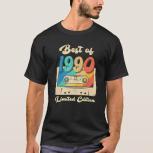 Retro Best Of 1990 Cassette Tape 32Th Birthday Dec T-Shirt