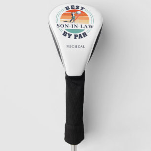 Retro Best Son-in-Law By Par Custom Name Golf Head Cover