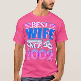 Retro Best Wife Since 2002 The 20th Wedding Annive T-Shirt