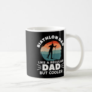 Retro Biathlon Dad Like A Regular Dad But Cooler B Coffee Mug