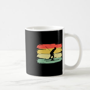 Retro Biathlon Shooting Biathlete Skiing Coffee Mug