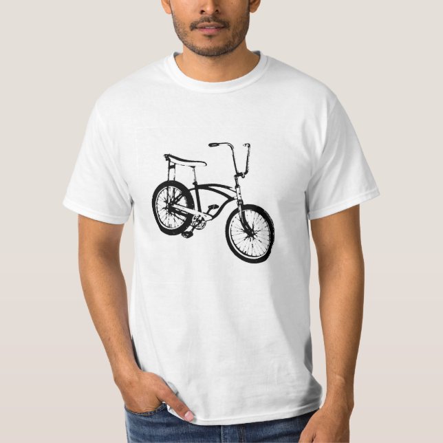 Retro Bicycle - Black T-Shirt (Front)
