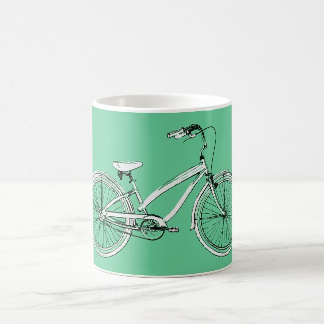 retro bicycle coffee mug (Center)