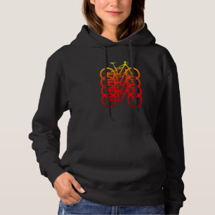 Retro Bicycle Cycling Cycle Riding Rider Graphic Hoodie