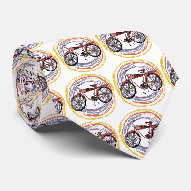 Retro Bicycle Tie (Rolled)
