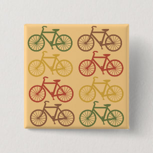 Retro Bicycles 15 Cm Square Badge