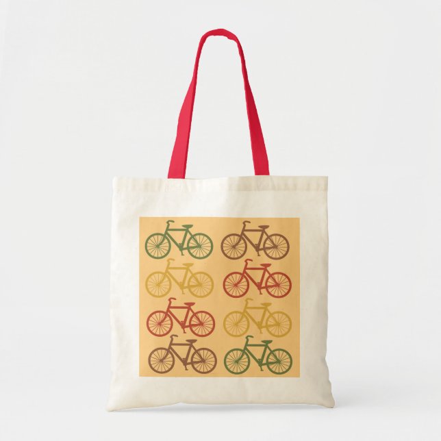 Retro Bicycles Tote Bag (Front)