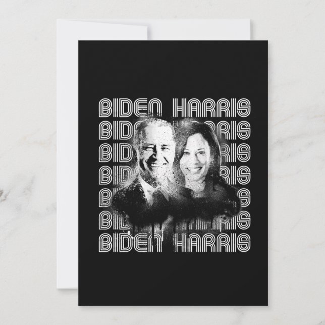 Retro Biden Harris Pride Holiday Card (Front)