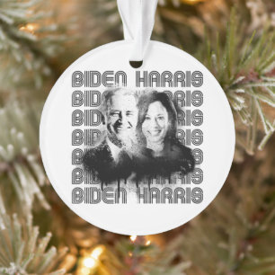 Retro Biden Harris Pride Ornament