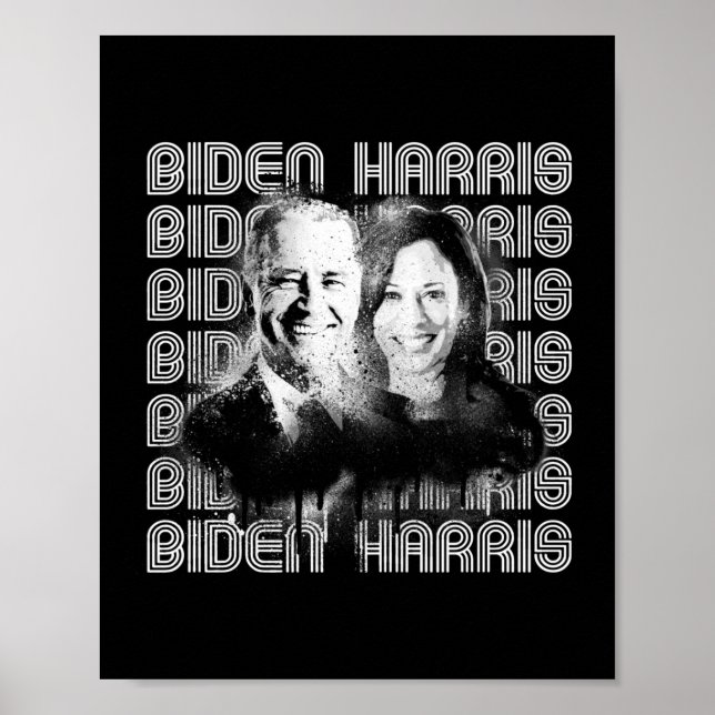 Retro Biden Harris Pride Poster (Front)