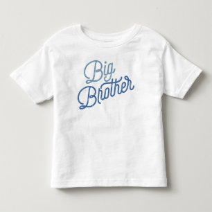 Retro Big Brother Colourful Blue Toddler T-Shirt
