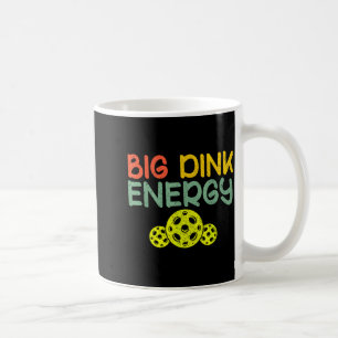 Retro big dink energy pickleball funny pickle ball coffee mug