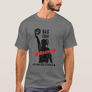 Retro Big Ern Mccracken Bowling School, Flower Bow T-Shirt