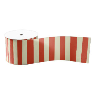 Retro Big Top Striped Ribbon Grosgrain Ribbon