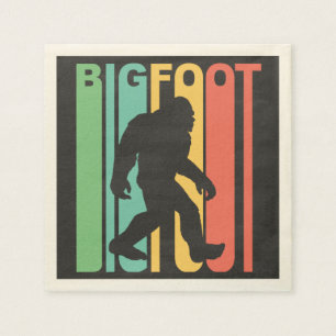 Retro Bigfoot Napkin