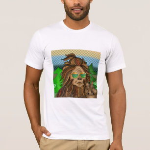 Retro Bigfoot Vintage Colours Sasquatch Pop Art T-Shirt