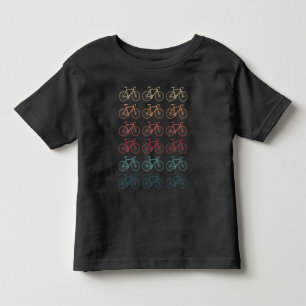 Retro Bike Art Cycling Sport Lover Toddler T-Shirt