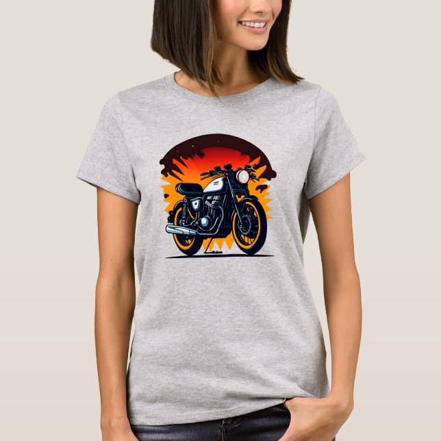 Retro Biker  T-Shirt (Front)