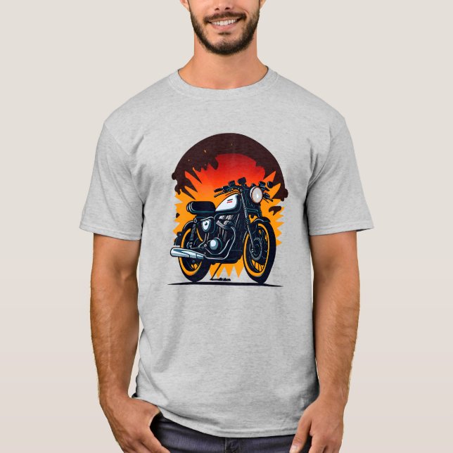 Retro Biker  T-Shirt (Front)
