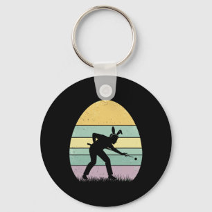 Retro Billard Easter Egg Easter Day Billiard Women Key Ring