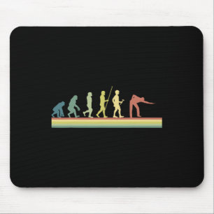 Retro Billiards Human Evolution Lover Gift Pool Sn Mouse Mat