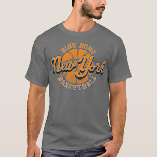Retro Bing Bong New York Basketball NYC T-Shirt