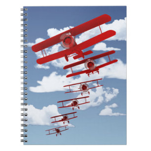 Retro Biplane Notebook