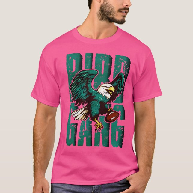 Retro  Bird Gang Philadelphia Eagles T-Shirt (Front)