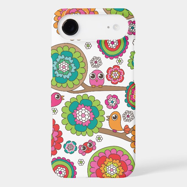 Retro bird pattern illustration Case-Mate iPhone case (Back)