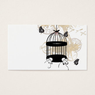 Retro birdcage Profile Card