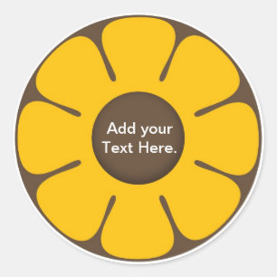 Retro Birthday Party Cupcake Toppers Stickers