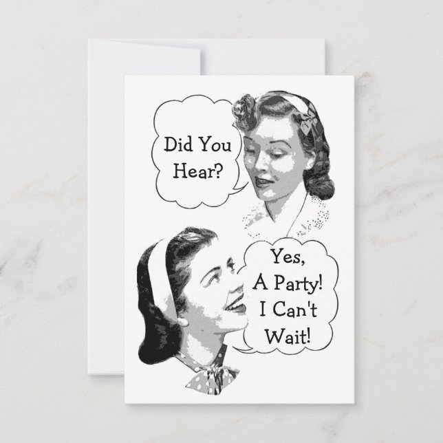 Retro Birthday Party V2 Invitation (Front)