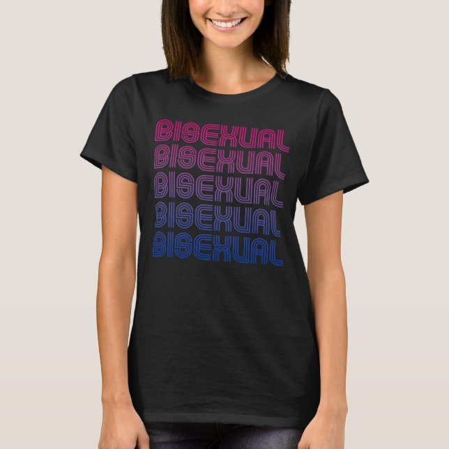 Retro Bisexual Pride T-Shirt (Front)