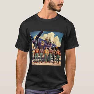 Retro black airmen black history world war 2 T-Shirt
