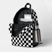 Retro Black and White Classic Chequered Pattern