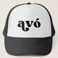 Retro Black and White Grandma Portuguese Avo
