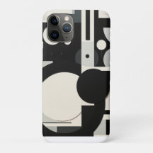 Retro Black and White Iphone case