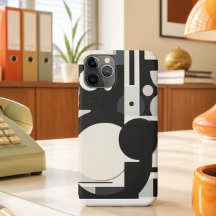 Retro Black and White Iphone case