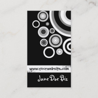 Retro Black Business Card