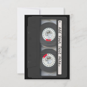 Retro Black Cassette Tape