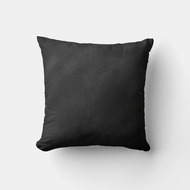 Retro Black Chalkboard Texture Cushion (Front)