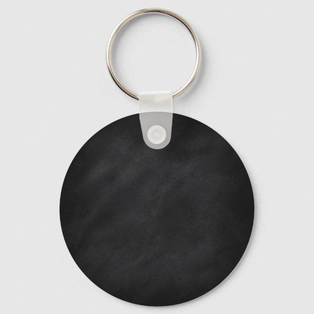 Retro Black Chalkboard Texture Key Ring (Front)