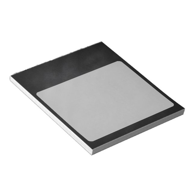 Retro Black Chalkboard Texture Notepad (Angled)