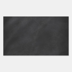 Retro Black Chalkboard Texture Rectangular Sticker