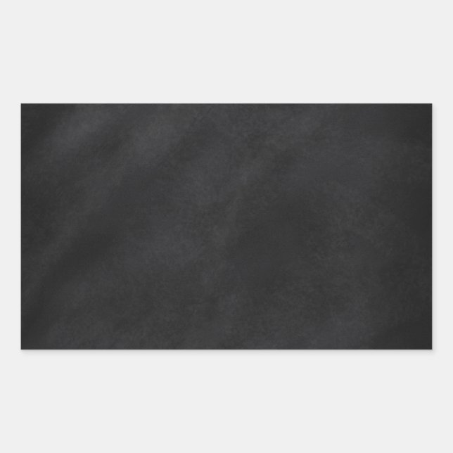 Retro Black Chalkboard Texture Rectangular Sticker (Front)
